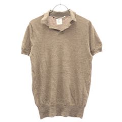 希少品 サマーニット ポロシャツ アヴィレックス ベージュ 麻 サマー 