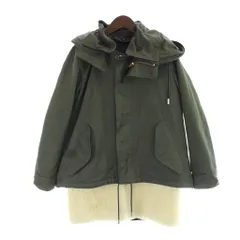 ザ リラクス THE RERACS モッズコート ジャケット 上着 38 カーキ 長袖 フード付き ボアライナー付き /APのサムネイル
