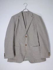BURBERRY LONDONバーバリー ロンドン 日本製 コットンシルクガンクラブチェック 水牛の角ボタンテーラードジャケット【M】【MJKA77580】のサムネイル
