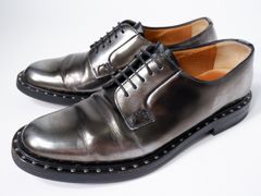 極美品❣️Church's REBECCA2 スタッズ レースアップ メタリック