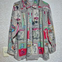アルベロベロ OLLEBOREBLA 総柄シャツ シースルー ぶたさん - メルカリ