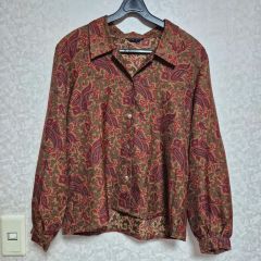 sarahwear 花柄 LIBERTYボウタイ長袖ブラウス大幅値引き - メルカリ