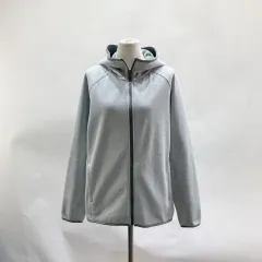 ユニクロ ユニセックス 裏起毛パーカー ジップアップ グレー M 中古
