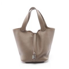 エルメス ピコタン グレージュ レザー バケット型 - メルカリ