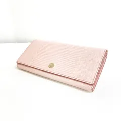TOPKAPI トプカピ LUCIA ルチア イタリアン レザー リザード型押し 長財布 ピンク Ks5-18のサムネイル