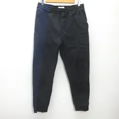 d■カルバンクライン/Calvin Klein Jeans 切替 ジョガーパンツ【L】黒紺/MENS■48【中古】