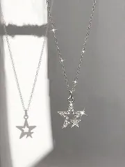 ジュエリー レディース ネックレス 星 ペンタグラム ロック調 レディースネックレス スウィート ビンテージ風