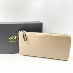 rm) COCOCELUX GOLD ココセリュックスゴールド 長財布 カード収納多 札入れ 牛革 レザー ミンク ベージュ系 シルバー金具 ※未使用 保管品のサムネイル