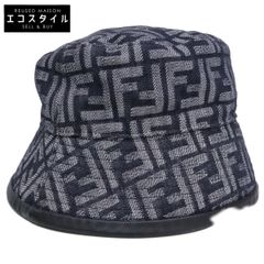 FENDI バケットハット FXQ958 コットン ベージュ - メルカリ