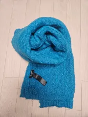 ZARA accessories ターキーブルー ケーブル マフラーのサムネイル
