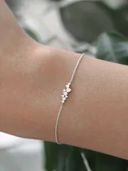 ジュエリー レディース ブレスレット 1個 18K ゴールドメッキブレスレットクラシック低刺激性キュービックジルコニアブレスレット 925スターリングシルバーラインストーンラウンドブレスレットウェディングブライダル