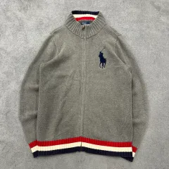 XL ポロラルフローレン ビックポニー ニット ジップアップ ジャケット