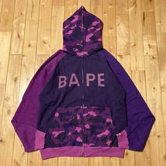 nas様専用】A BATHING APE ラインストーン 迷彩パープルМ 新品 - メルカリ