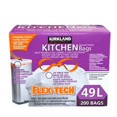 新品未開封品】コストコ キッチン ドローストリングバッグ 49L 200 