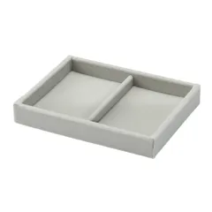 グレー 幅15.5×奥行12×高さ2.5cm アクリルケース用 重なるベロアケース縦 44596524 無印良品