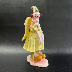 人形 ピエロ 天使 陶器 オブジェ 置物 インテリア 工芸品 美術品 A1688