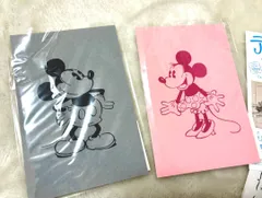 【新品】ディズニー・アート展 箔押しポストカード ミッキー&ミニー 計2枚