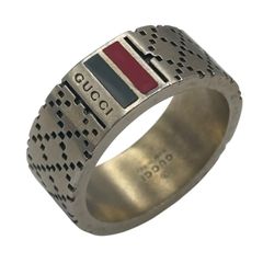 GUCCI グッチ リング Ag925 シルバー GG柄 ウェブライン 20号 - メルカリ