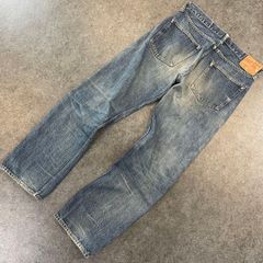 エクストララージ デニム パンツ シンチバック ダメージ加工 ハチノス 