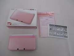  中古品 ゲーム ニンテンドー3DS LL 本体 SPR-001 ピンクホワイト 動作品 箱・説付き