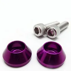 メール便可 ナンバーボルト ナンバープレートボルト 車 パープル PURPLE 2個入 アルファ DS-88のサムネイル
