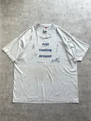 90's FRUIT OF THE LOOM word play T-shirt フルーツオブザルーム Tシャツ ヘザーグレー USA製