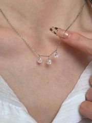STAR JEWELRY ハート型ラリエットネックレス☆キラキラSHOP袋付 