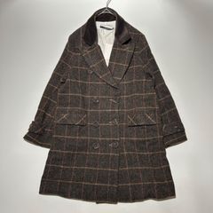 ✨美品✨みなとのてんらんかい ウール ロングコート ヘリンボーン L