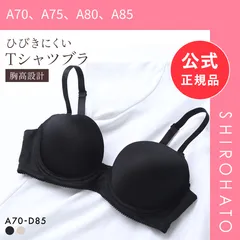 【新品】PT-bra ブラジャー ABCD 3/4カップ シンプル ひびきにくい Tシャツブラ 盛りブラ 脇高 谷間(A70、A75、A80、A85)