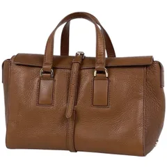 マルベリー MULBERRY ロゴ ハンドバッグ 2WAY レザー ブラウン レディース 【中古】のサムネイル