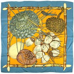 HERMES カレ90 Jardin Creole クレオルの楽園 スカーフ - メルカリ