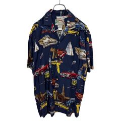 SUN SURF アロハシャツ “サウス シー トレーダー” Sサイズ ネイビー