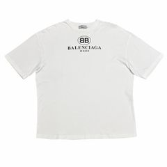 美品］バレンシアガ BBロゴ Tシャツ ホワイト サイズXS - メルカリ