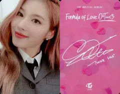 【中古】コレクションカード(女性) TWICE/サナ/裏面印刷サイン入り/CD「The 3rd Full ALBUM Formula of Love：O+T=＜3」封入特典フォトカード