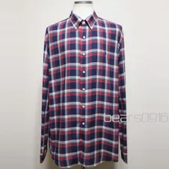 【希少XXL】ラルフローレン カスタムフィット ボタンダウンシャツ チェック XXL 青ポニー フィリピン製 ポロラルフローレン 赤 紺 生成り タータンチェック 長袖 ブロードシャツ メンズ 3XL ビッグサイズ オーバーサイズ ゆるだぼ 美品 米国購入