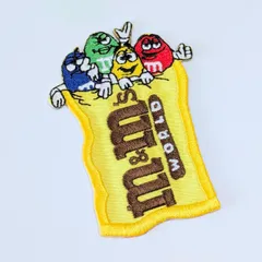 再入荷！ 送料無料！ ★刺繍アイロンワッペン★【 M&M's（エムアンドエムズ）】 〚アメリカン雑貨 アメトイ〛