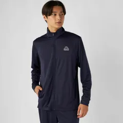 カッパ メンズ ジャージジャケット ネイビー M メッシュ フルジップ スポーツ アクティブウェア Kappa 全国送料無料のサムネイル