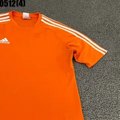 アディダス オレンジ色 3本線 半袖 Tシャツ XL | 0512