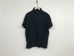 ミラショーンmilaschonコットンロゴ刺繍半袖ポロシャツメンズサーフアメカジミリタリーワークストリートスケータービジネススーツドレスゴルフ黒ブラックXLイタリア製52のサムネイル