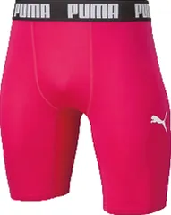 プーマ PUMA サッカー コンプレッション ショートタイツ メンズ 男性 フットサル スパッツ インナーパンツ ボトムス 吸水速乾 ハーフ ショーツ 部活 クラブ活動 サークル  656333 11 RASPBERRY