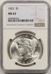 1925年 PEACE DOLLAR アメリカ PCGS MS63 - メルカリ