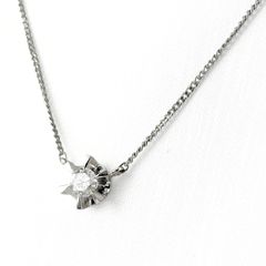 ジュエリーマキ プラチナ(Pt850) 一粒ダイヤモンド0.43ct ネックレス