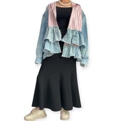 新品！超レア BEAMS トリト リメイク風チェック柄 リメイク風トップス 