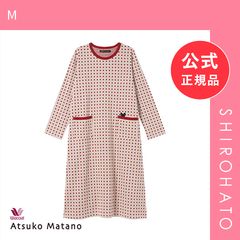 タグ付未使用 マタノアツコ 朝摘みいちご柄ワンピース Mサイズ 楊柳
