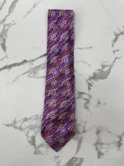 ブリオーニ（Brioni） ネクタイ 幾何学模様 パープル系 マルチカラー