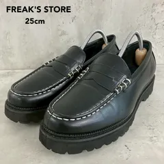 FREAK'S STORE フリークスストア ラグソール ペニーローファー 25cm ブラック 黒 レディース 厚底 ボリュームソール トラッド カジュアル ドレスシューズ  人気 定番 25.0 革靴 靴 ★ ■■のサムネイル