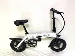 0350【動作確認済】送料無料 Hold On ディスク式 折り畳み電動アシスト自転車 電子5速 36V 10Ah 14インチ 新しいバッテリーセルのサムネイル