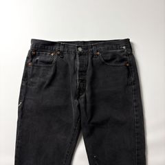 リーバイス 501 ブラックデニム W33 L32 後染め サルファブラック