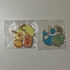 【未開封/ポケモン】一番くじ　ポケモンメタルチャーム　ブースター、シャワーズ　2個セット