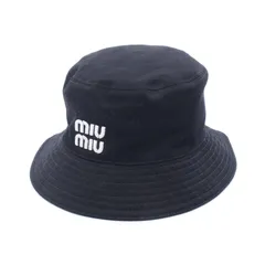 Miu Miu ミュウ ミュウ ロゴ刺繍 バケット ハットのサムネイル